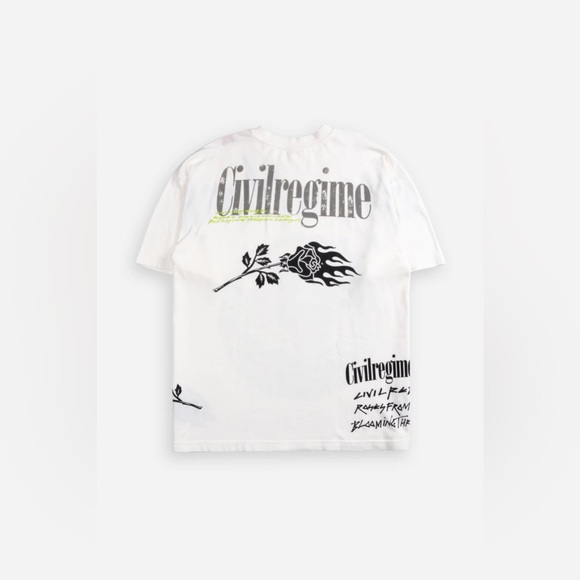 RICK AND MORTY'S CHAOS AMERICAN CLASSIC OVERSIZED TEE IN BUTTER - Picture 2 of 12